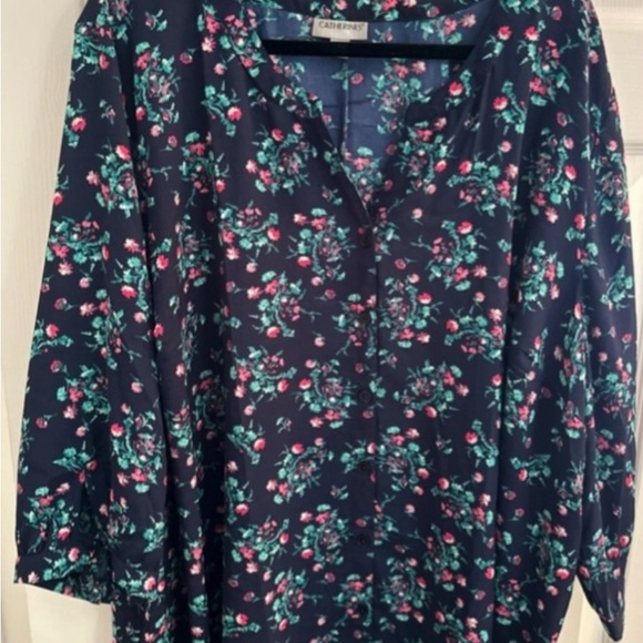 Catherine’s Georgette Buttonfront Tie Sleeve Cafe Blouse. BUNDLE! - Picture 6 of 7